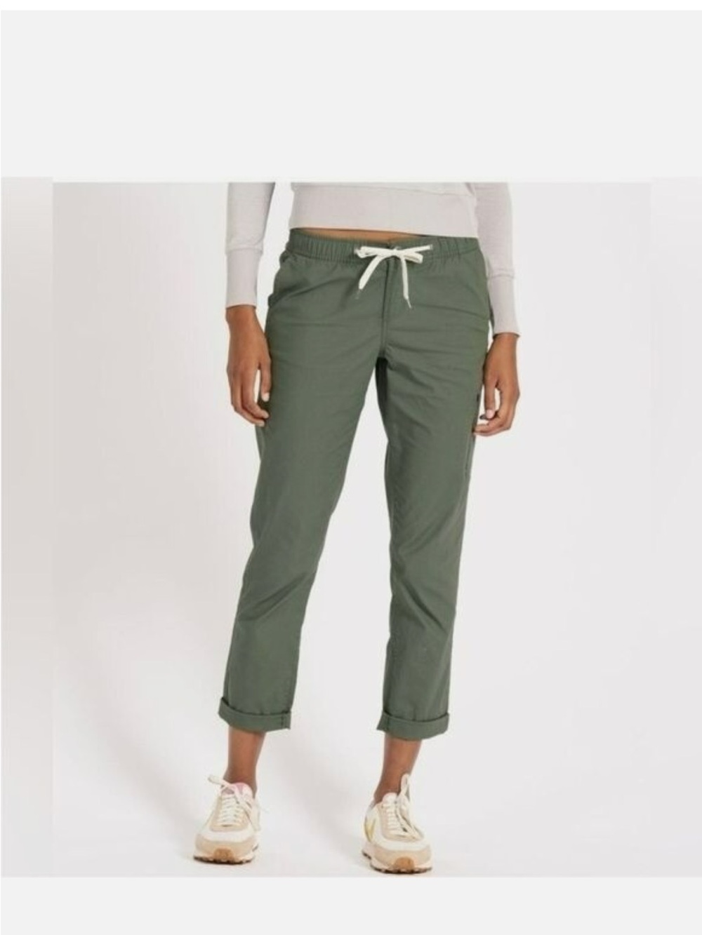Vuori Women's Olive Drawstring Casual Pants Small